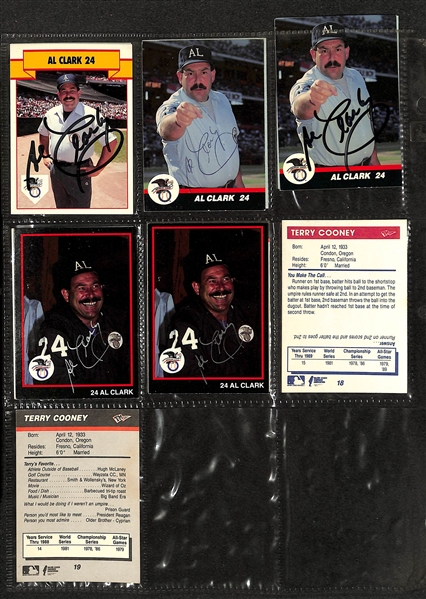 Lot of (150+) Signed Baseball Umpire Cards inc. (6) Bruce Froemming, (6) Doug Harvey, (5) Eric Gregg, + (JSA Auction Letter)