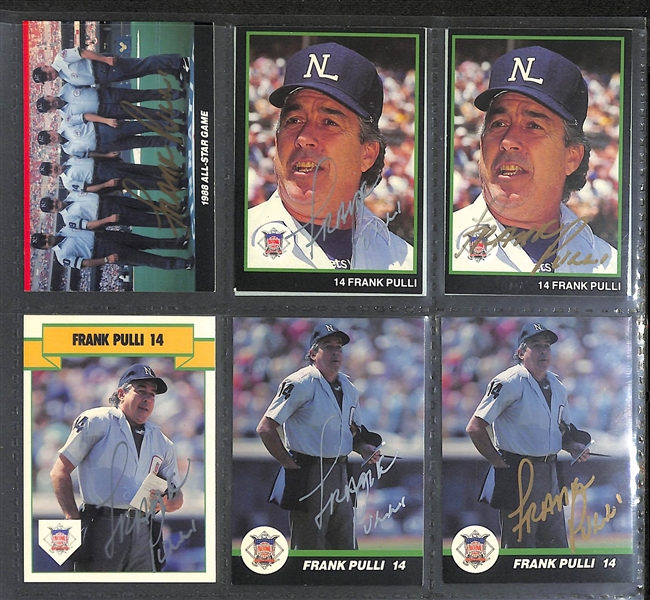 Lot of (150+) Signed Baseball Umpire Cards inc. (6) Bruce Froemming, (6) Doug Harvey, (5) Eric Gregg, + (JSA Auction Letter)