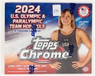 2024 Topps Chrome US Olympic & Paralympic Team Hopefuls Sealed Hobby Box