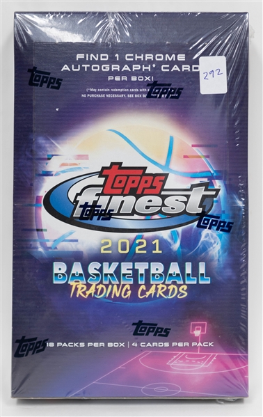 2021 Topps Finest Basketball Sealed Hobby Box