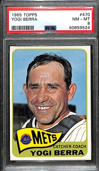 1965 Topps Yogi Berra PSA 8