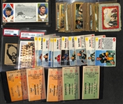 Lot of (40) Sport & Non-Sport Cards from 1911-1962 w. 1912 T202 Hassan Triple Folder Chase/Wolter