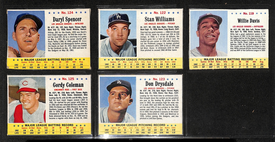 Lot of Approx (185) 1963 Post & Jello Hand Cut Baseball Cards w. 1963 Jello Roger Maris PSA 3