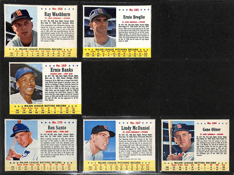 Lot of Approx (185) 1963 Post & Jello Hand Cut Baseball Cards w. 1963 Jello Roger Maris PSA 3