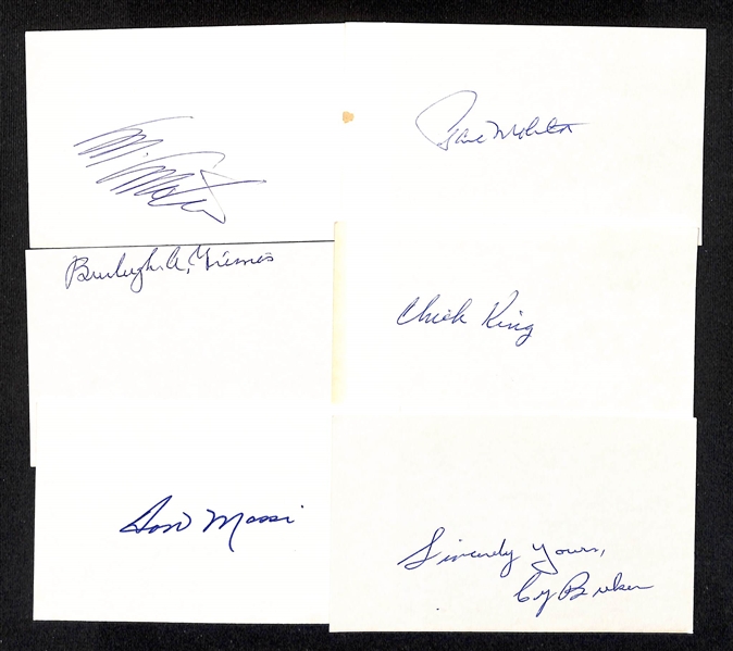 Lot of (150+) Signed Mostly Baseball Index Cards inc. Cal Ripken Jr, Brooks Robinson, Andy Pafko, Rocky Colavito, + (JSA Auction Letter)