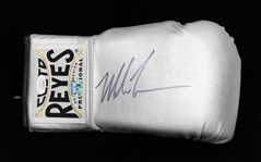 Mike Tyson Signed Cleto Reyes Silver Boxing Glove, Right Hand w. JSA Cert