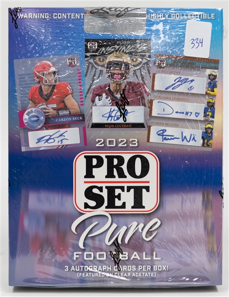 2023 Leaf Pro Set Pure Football Hobby Box