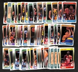 Lot of (50+) Signed 1988-89 Fleer Basketball Cards inc. Isiah Thomas, Clyde Drexler, Joe Dumars, Alex English + (JSA Auction Letter)