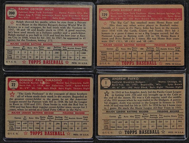 Lot of (25) Different 1952 Topps Baseball Cards w. Andy Pafko #1