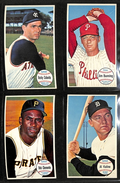 1964 Topps Giant Complete Set of 60 Cards w. Mickey Mantle, WIllie Mays, Hank Aaron, Roberto Clemente, Sandy Koufax. +