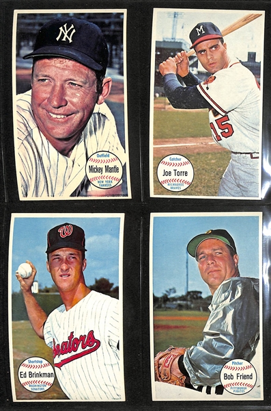 1964 Topps Giant Complete Set of 60 Cards w. Mickey Mantle, WIllie Mays, Hank Aaron, Roberto Clemente, Sandy Koufax. +