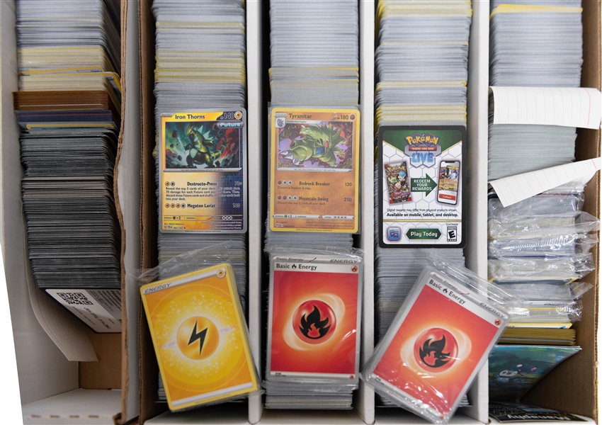 Lot of (8000+) Pokemon Cards w. (1300+)  Holos, (300+) Unredeemed, Energy Cards, Pokemon, & Trainer Cards