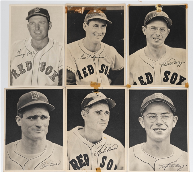 Lot of Mostly Boston-Related Vintage Items Inc. (13) Books, (2) 1954 Red Sox Schedules, Team-Issued Red Sox Photos, & (7) Autographs (Inc. Spahn, Zarilla, Holmes, Parnell, +) - JSA Auction Letter