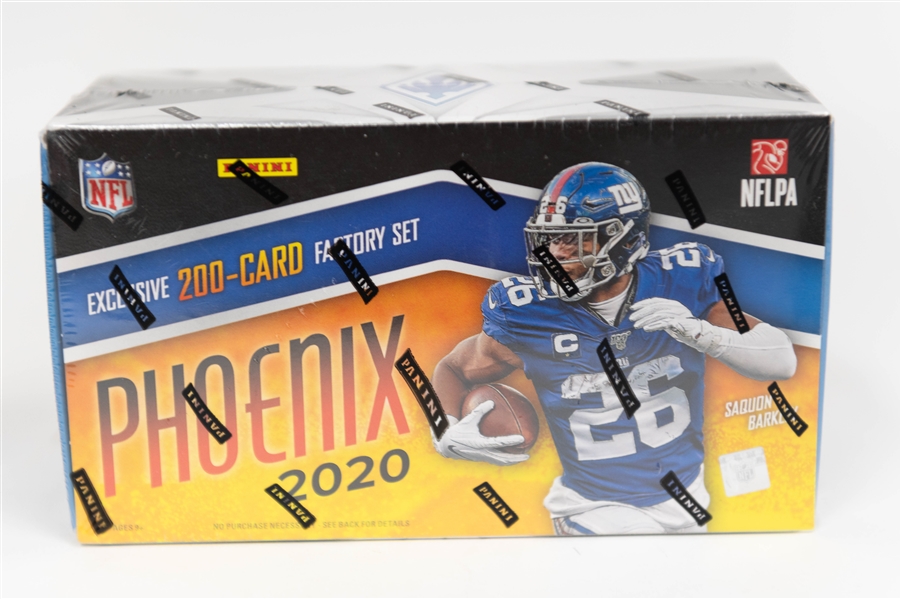 Exclusive 2020 Phoenix Football Complete Factory Sealed Set (All 200 Cards are Fire Burst Insert Short-Print Cards, Inc. 100 Rookies w. Burrow, Herbert, Hurts, Love, Lamb, Taylor, Tagovailova, +)