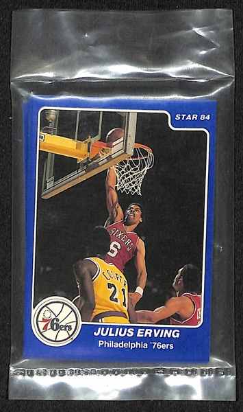 Philadelphia 76ers 1983-84 STAR Basketball Complete Team Set - In the Original Sealed Bag (Depicting the 1983 Championship Team)