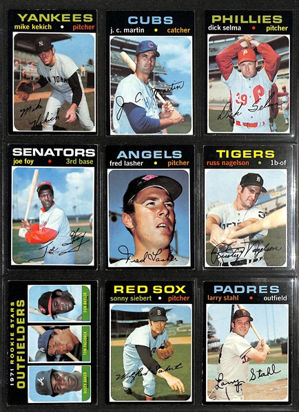 1971 Topps Baseball Complete Set of 752 Cards Set w. Luis Aparicio PSA 7,  Thurman Munson & Nolan Ryan