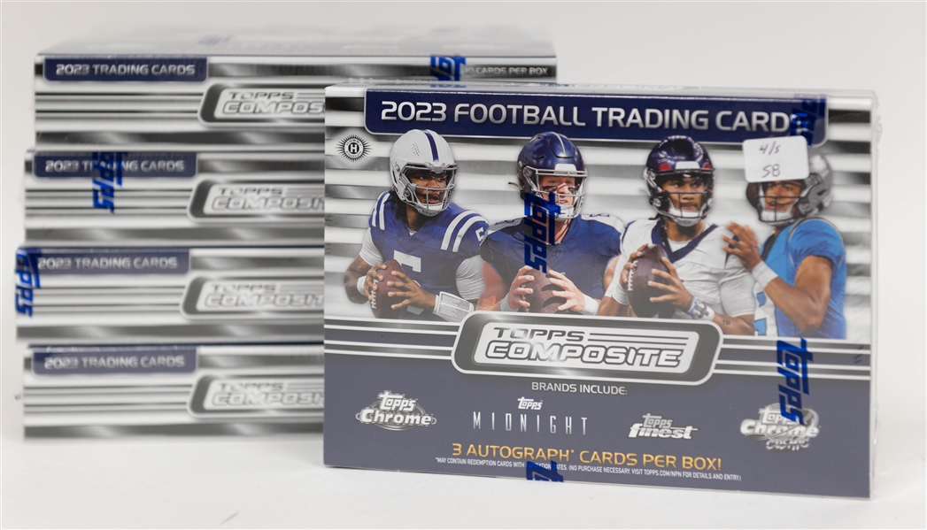 Lot of (5) 2023 Topps Composite Football Delight Sealed Boxes