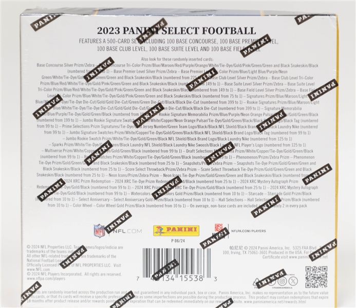 Lot of (3) 2023 Select Football Sealed Hobby Boxes