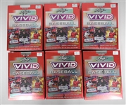 Lot of (6) 2023 Leaf Vivid Baseball Sealed Hobby Boxes