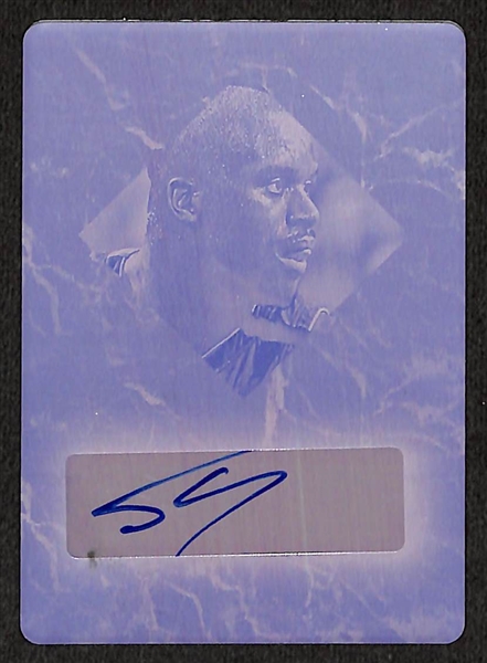  2024 Leaf In the Game Used Sports Shaquille O'Neal Autographed Printing Plate (Magenta #ed 1/1)