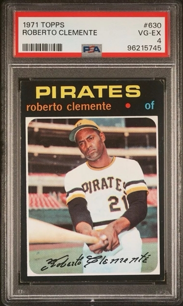 Complete 1971 Topps Baseball Card Set - All 752 Cards!  Includes 4 Graded Cards w. Roberto Clemente PSA 4, Richie Allen (SGC 6), Nolan Ryan (SGC 5), & Thurman Munson (SGC 5)