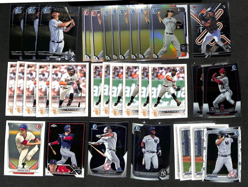 (1600+) Mostly Baseball Rookie & Prospect Cards w. Bobby Witt Jr, Elly de la Cruz, Yamamoto, Jackson Holliday, Gunnar Henderson, Jasson Dominguez, Anthony Volpe, + 
