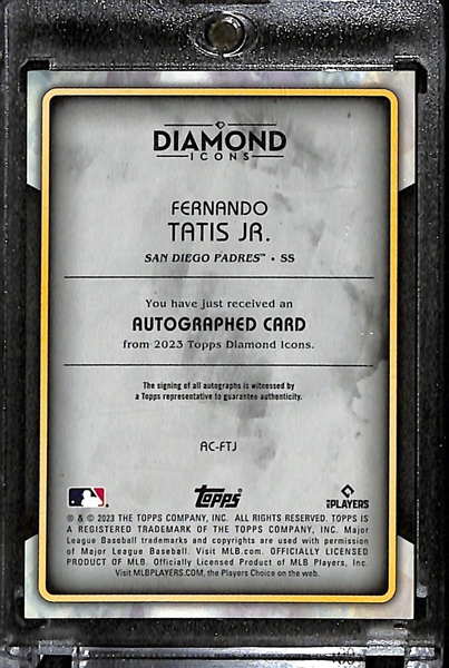 2023 Topps Diamond Icons Fernando Tatis Jr Autograph (#/10)