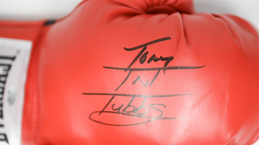 Lot of (4) Signed Everlast Boxing Gloves inc. Leonard, Moore, Tubbs, Witherspoon (+ JSA Auction Letter)