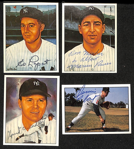 Lot of (20+) Signed New York Yankees TCMA and Reprint Cards inc. Yogi Berra, Charlie Keller, Ben Chapman, George Selkirk, + (JSA Auction Letter)