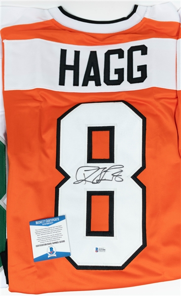 Lot of (3) Signed Jerseys inc. Philadelphia Eagle Vince Papale and Flyers Jones & Hagg (JSA & BAS)