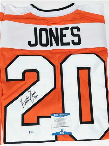 Lot of (3) Signed Jerseys inc. Philadelphia Eagle Vince Papale and Flyers Jones & Hagg (JSA & BAS)