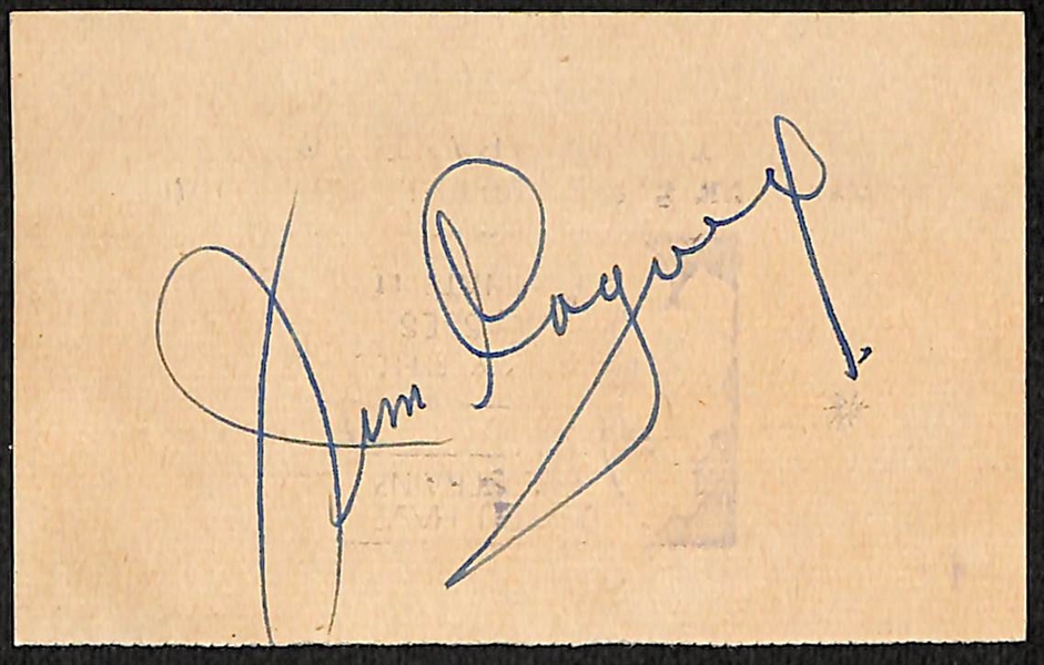 Autograph Lot (3) - (2) James Cagney (One Multi-signed) & Ethel Waters (JSA Auction Letter)