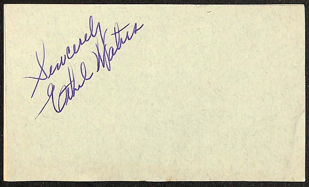 Autograph Lot (3) - (2) James Cagney (One Multi-signed) & Ethel Waters (JSA Auction Letter)