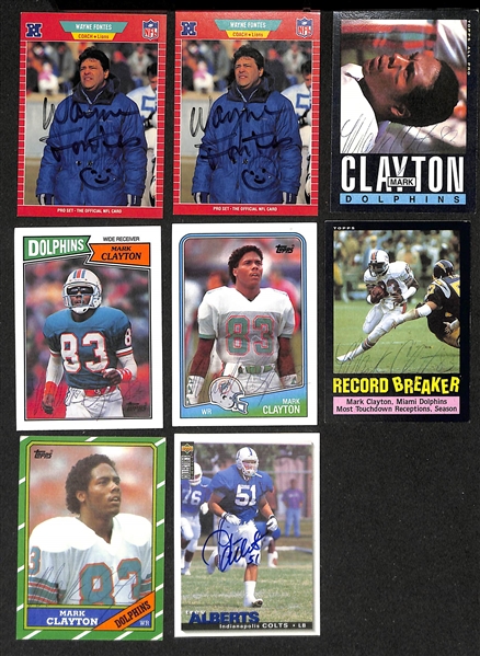 Lot of (325+) Signed Football Cards inc. Don Shula, (2) Ray Lewis, (2) Gene Upshaw, Michael Strahan, + (JSA Auction Letter)