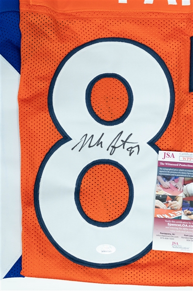 Lot of (3) Signed Custom Football Jerseys w. Tight Ends Shockey, Fant & Wide Receiver Davis (JSA/BAS)