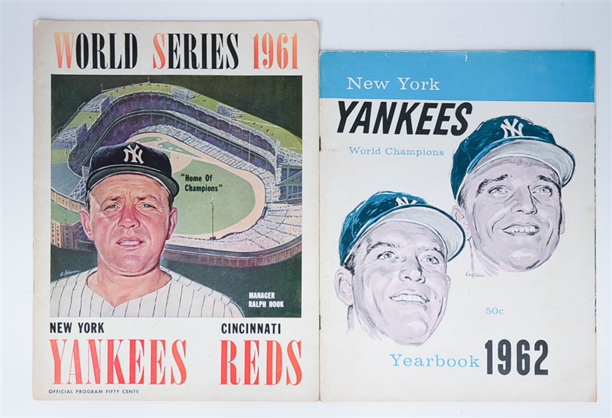 Lot of (7) Sports Programs from 1960-2008 w. 1960 NY Yankees World Series Program