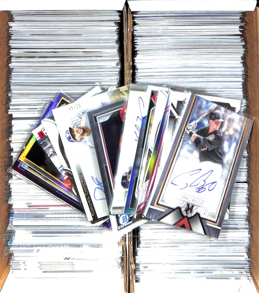 Lot of (450+) Ultra Modern Sports Cards inc. (58) Autographs with Craig Biggio (#/50), Anthony Rizzo (#/99), Evan Mobley (#/49), Edgar Martinez (#/149, +