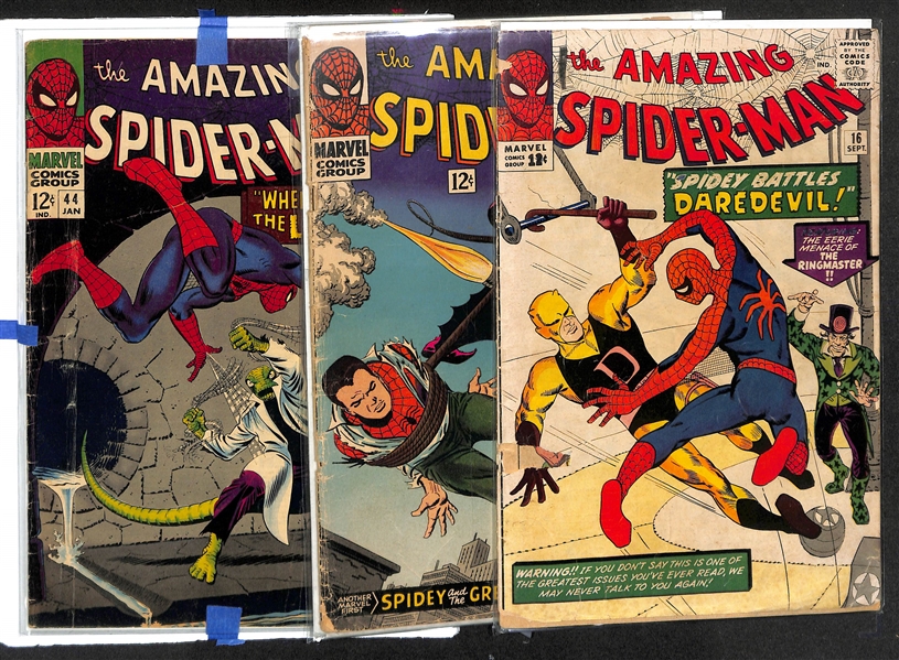 Lot of (3) Amazing Spider-Man Comics w. Issues 16, 39, and 44