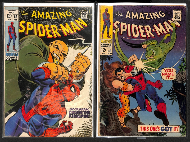 Lot of (5) Amazing Spider-Man Comics w. Issues 170, 30, 69, 49, 54