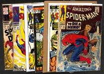 Lot of (6) Amazing Spider-Man Comics w. Issues 52, 140, 104, 127, 61, 56