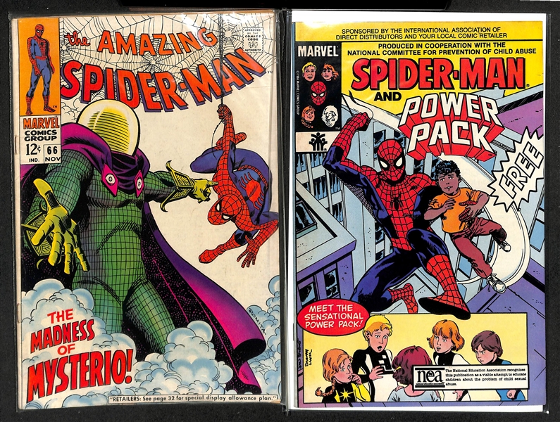 Lot of (15) Spider-Man Comics from Various Runs w. Amazing Spider-Man, Spider-Man and Power Pack, and the Deadly Foes of Spider-Man