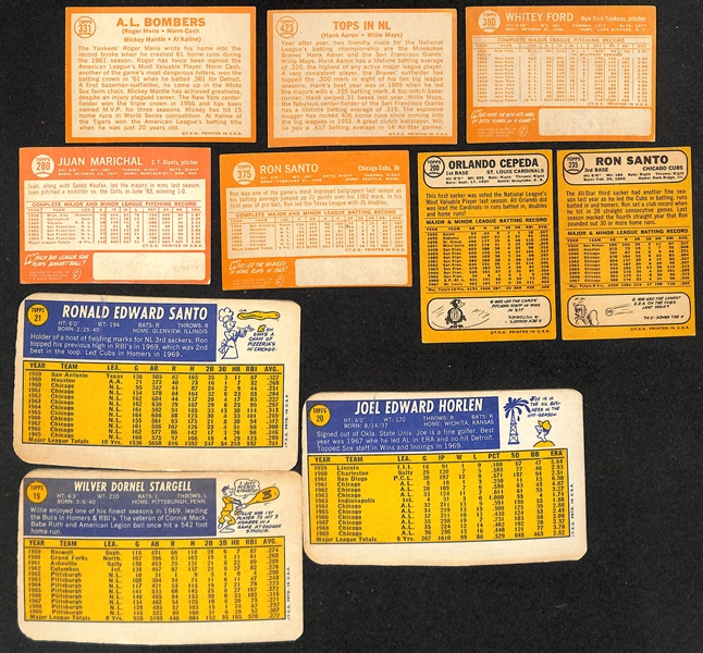 Lot of (600+) Assorted Topps Baseball Cards from 1957-1971 w. 1964 AL Bombers (Mantle/Maris)