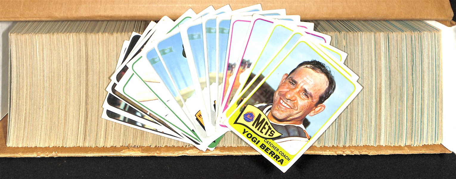 Lot of (700+) 1965 Topps Assorted Baseball Cards w. (3) Yogi Berra