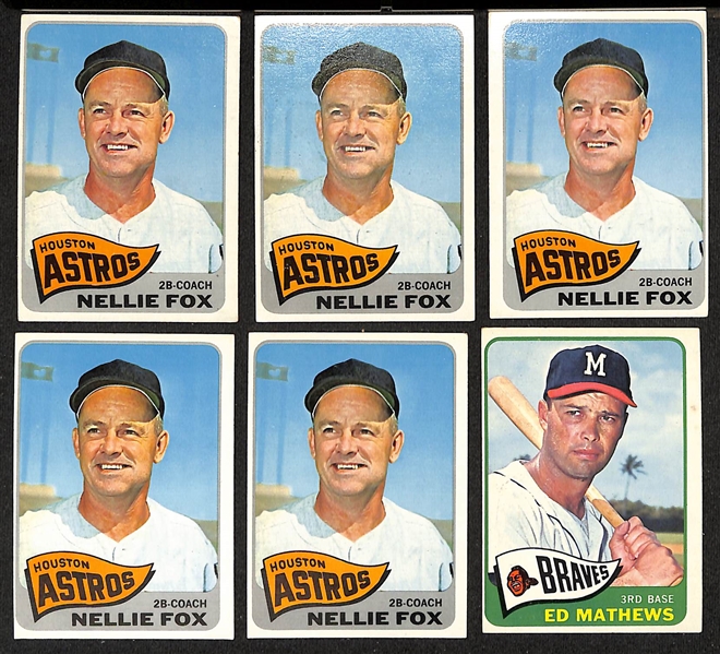 Lot of (700+) 1965 Topps Assorted Baseball Cards w. (3) Yogi Berra