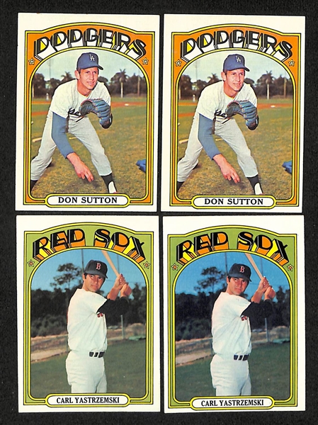 Lot of Approx (1000) Topps Assorted Baseball Cards from 1972-1979 w. (2) 1972 Pete Rose