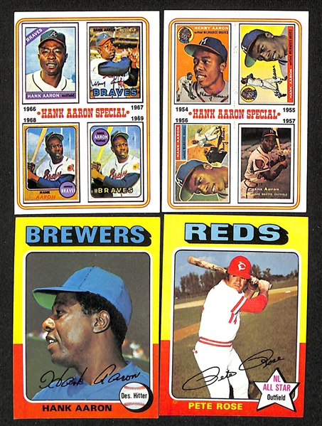 Lot of Approx (1000) Topps Assorted Baseball Cards from 1972-1979 w. (2) 1972 Pete Rose