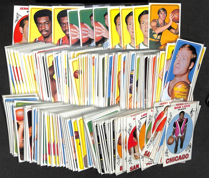 Lot of (20) 1969-70 & (220) 1970-71 Topps Basketball Cards  w. 1970-71 Pat Riley Rookie Card