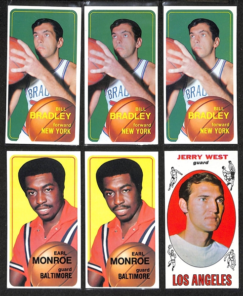 Lot of (20) 1969-70 & (220) 1970-71 Topps Basketball Cards  w. 1970-71 Pat Riley Rookie Card