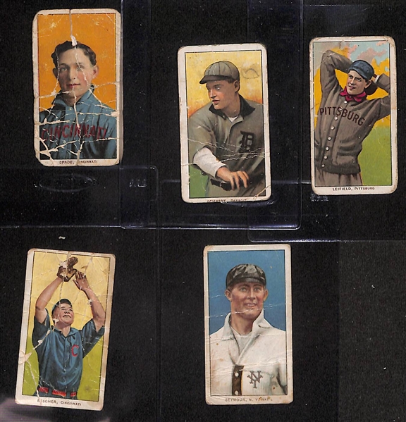  Lot of (9) 1909-11 T206 Tobacco Cards (Sweet Caporal & Piedmont backs) w. Shipke, Washington