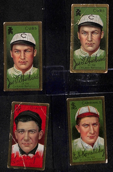  Lot of (8) T205 Tobacco Gold Border Cards (All Piedmont Backs) w. Milan